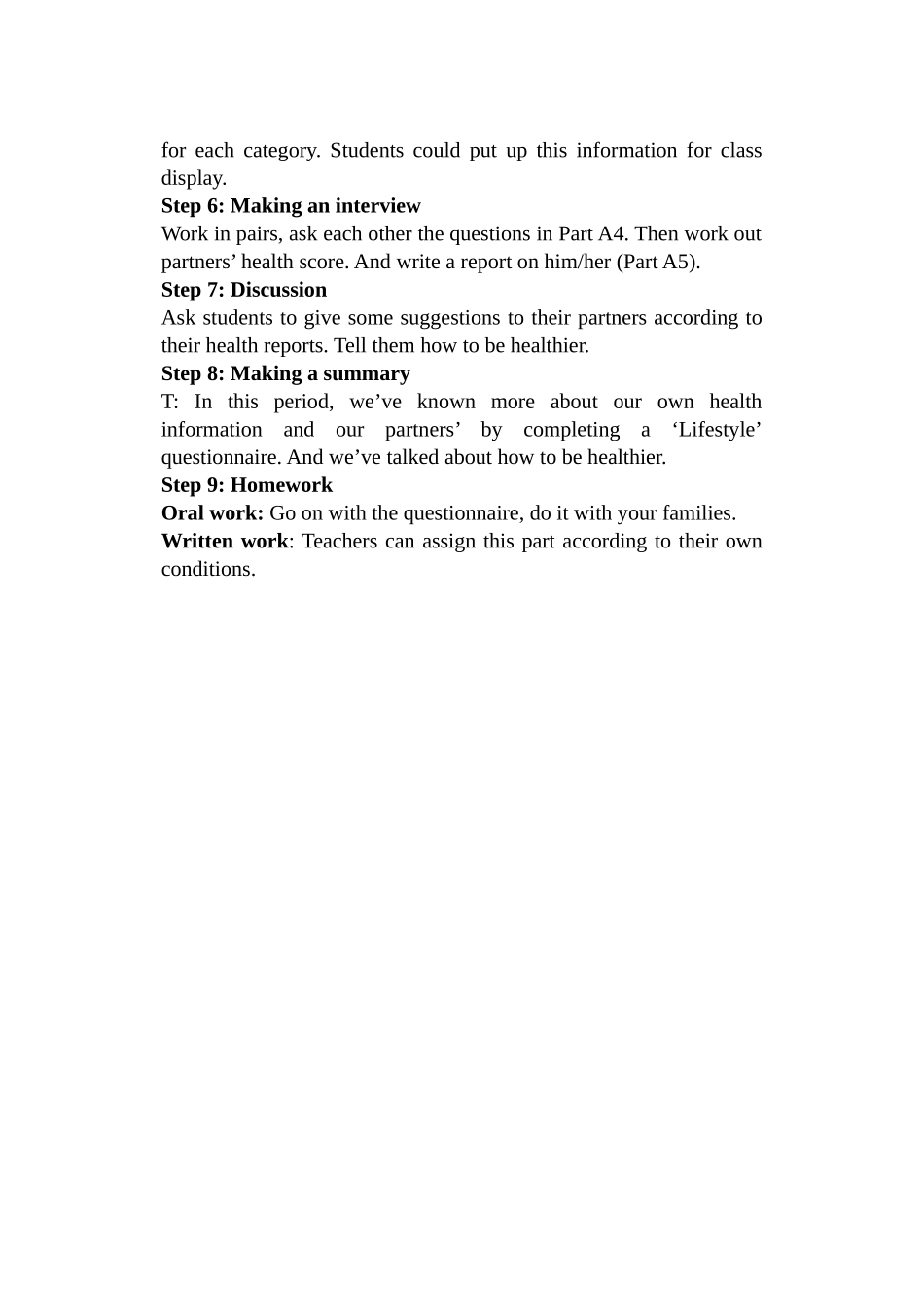 七年级英语下学期Unit4教案3_第2页