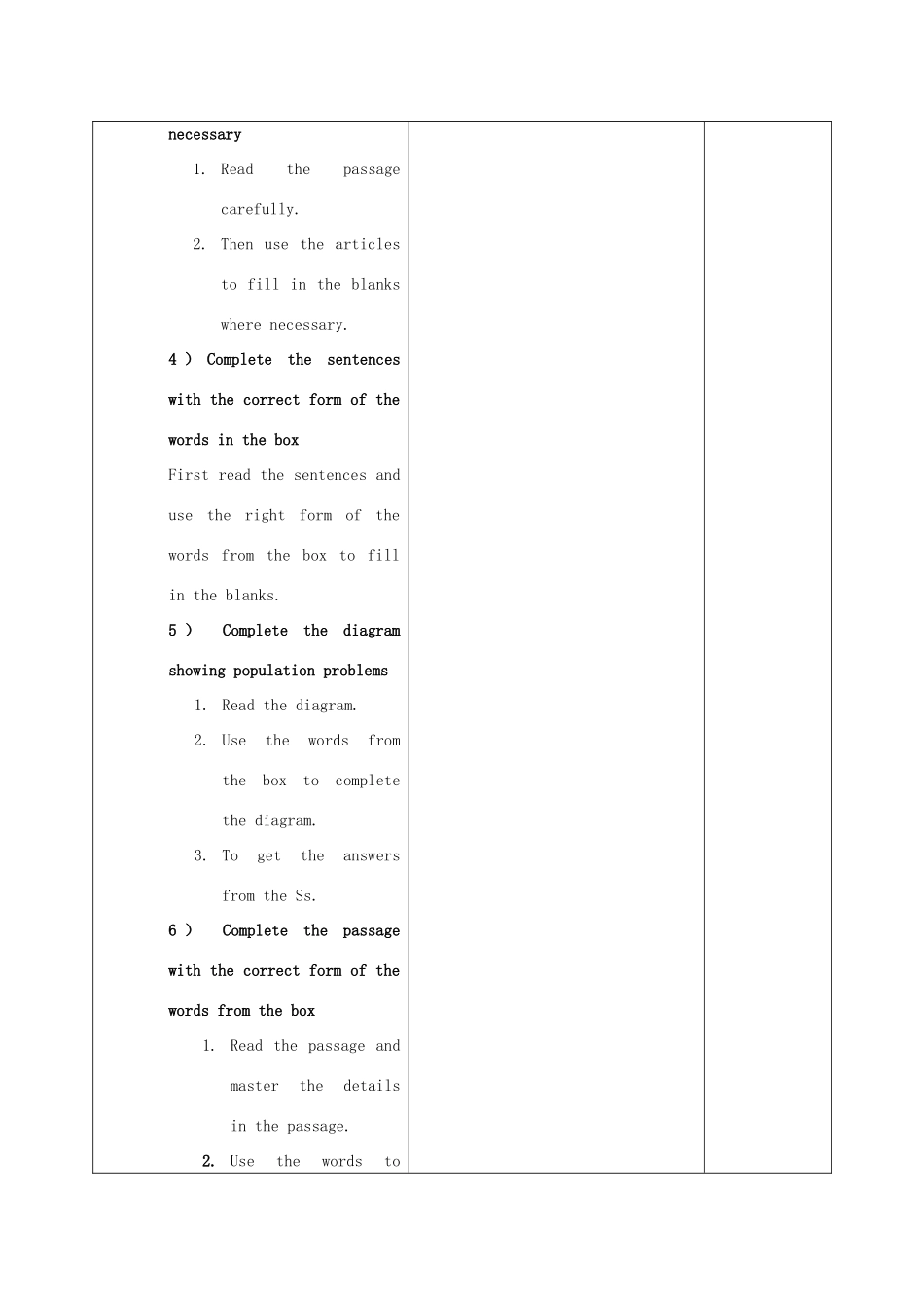 学年八年级英语上册 Module 9 Population Unit 3 Language in use教案 （新版）外研版-（新版）外研版初中八年级上册英语教案_第3页