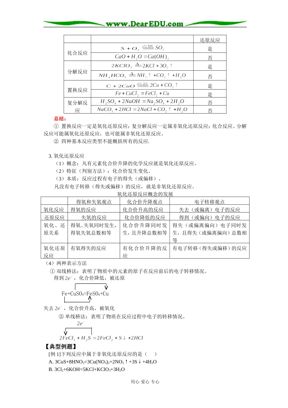 高一化学氧化还原反应（1）人教版知识精讲_第2页