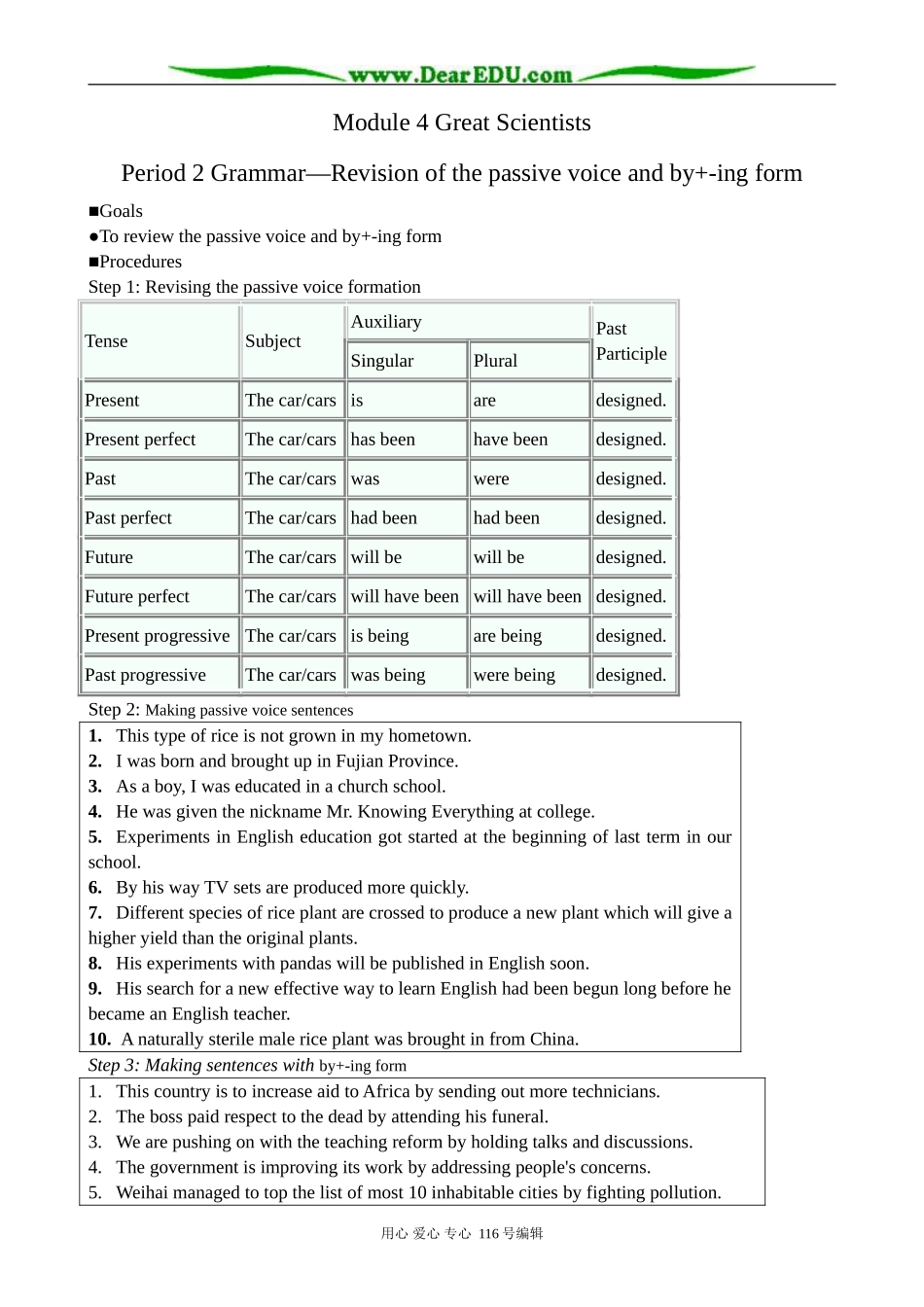 高中英语必修4Module 4 Great Scientists--Grammar_第1页