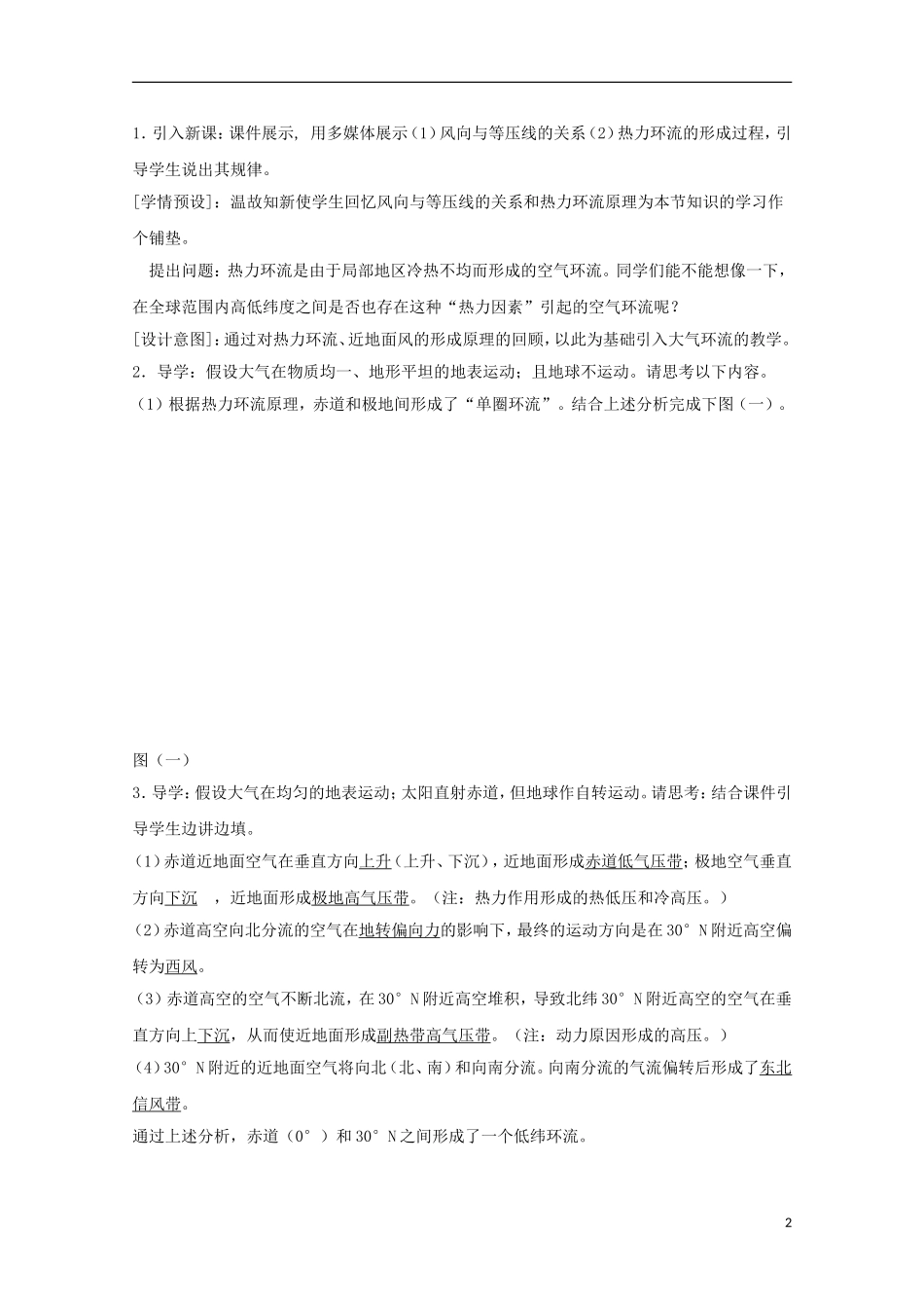 内蒙古赤峰二中高中地理 第二章第二节常见天气系统教案6 新人教版必修1_第2页