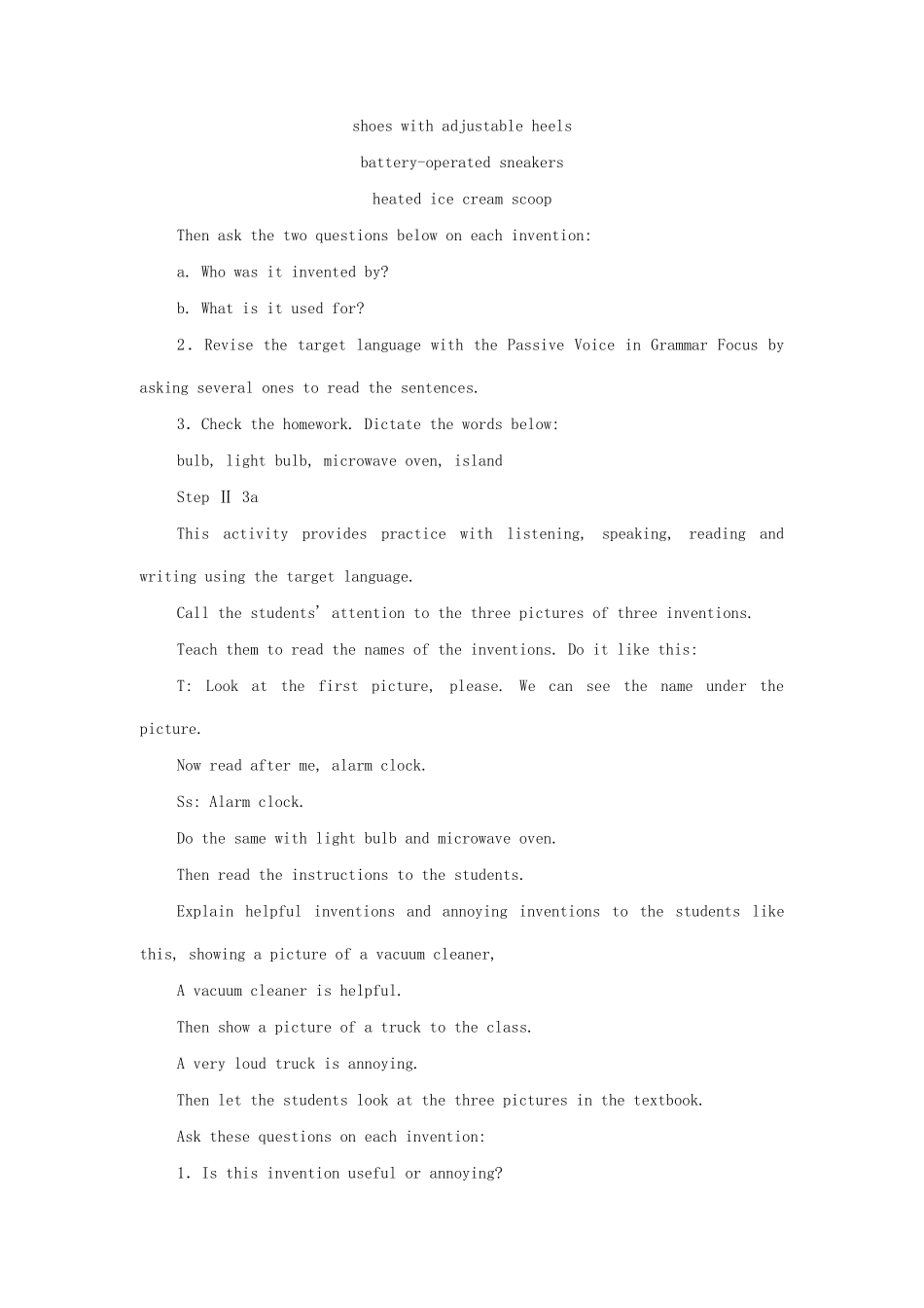 九年级英语全册 Unit 10 When was it invented？The Third Period教案 人教新目标版_第2页