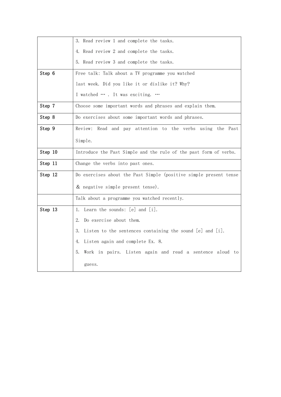 北京市大兴区魏善庄中学八年级英语上册 Unit 1 Free Time Lesson1教案 北师大版_第2页