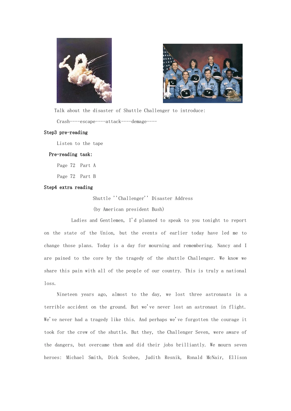 广东省深圳市宝安区上寮学校七年级英语上册《Chapter5 Beyond time and space（2）》教案 牛津版_第2页