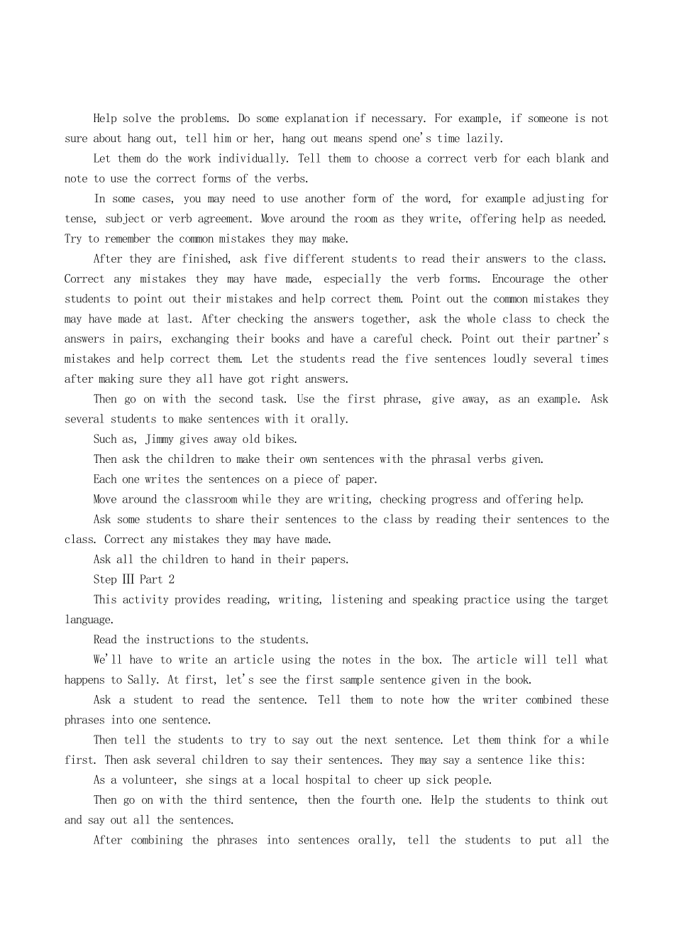 九年级英语全册 Unit 8 I'll help clean up the city parks The Sixth Period教案 人教新目标版_第2页