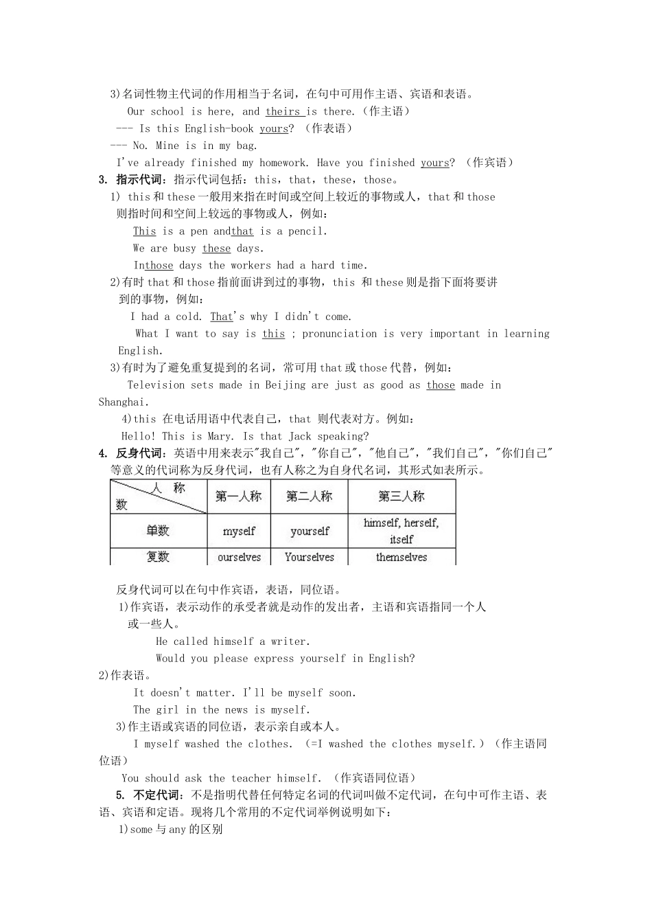 高中英语考点系统代词教案_第2页