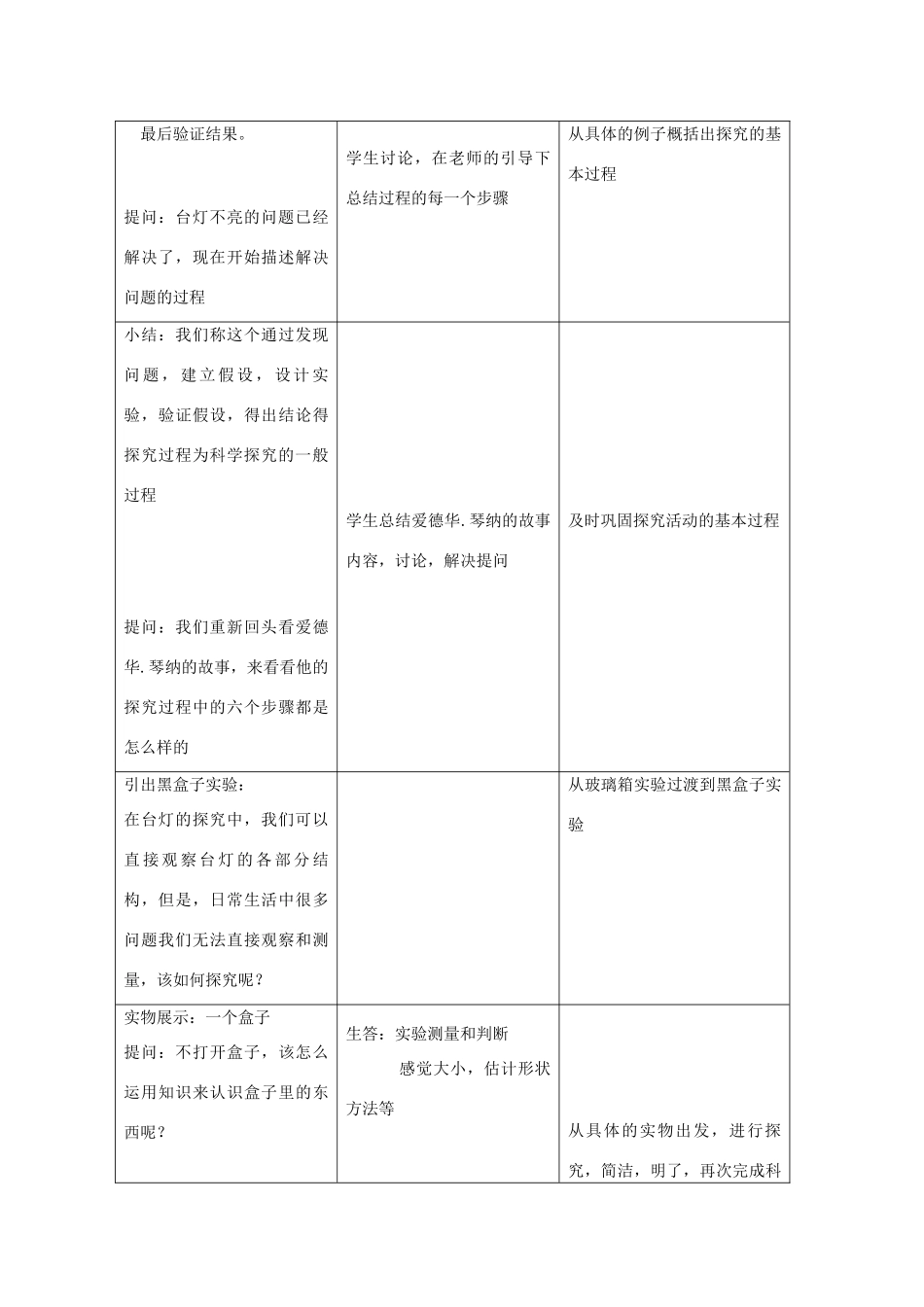 七年级科学上册《科学探究》教案4 浙教版_第3页