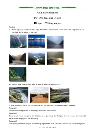 高中英语必修5Unit 2 Project Writing a report