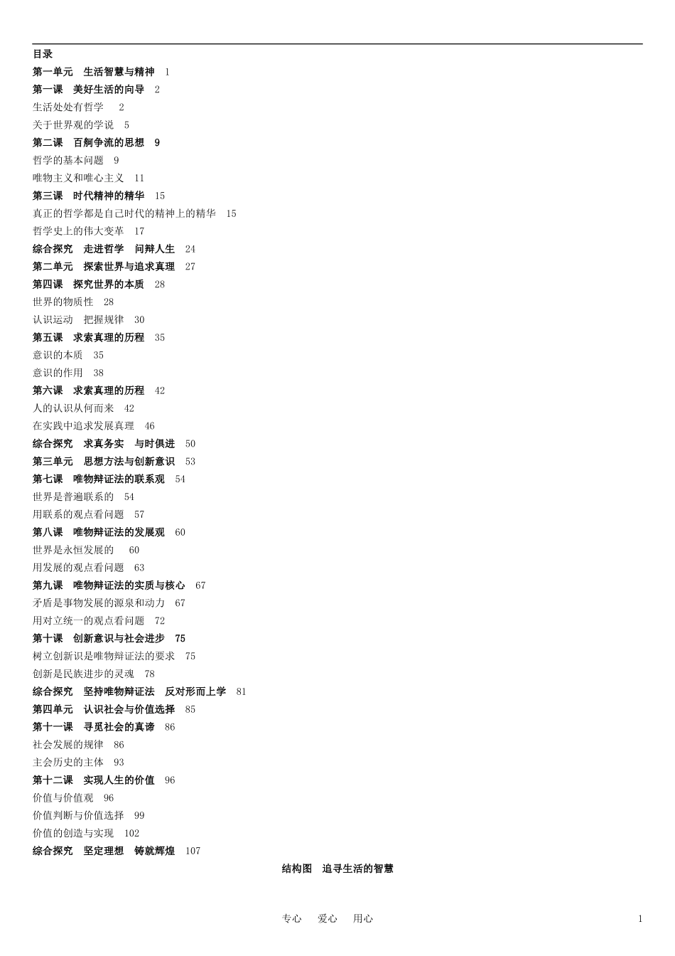 高中政治 生活与哲学 教材 新人教版必修4_第1页