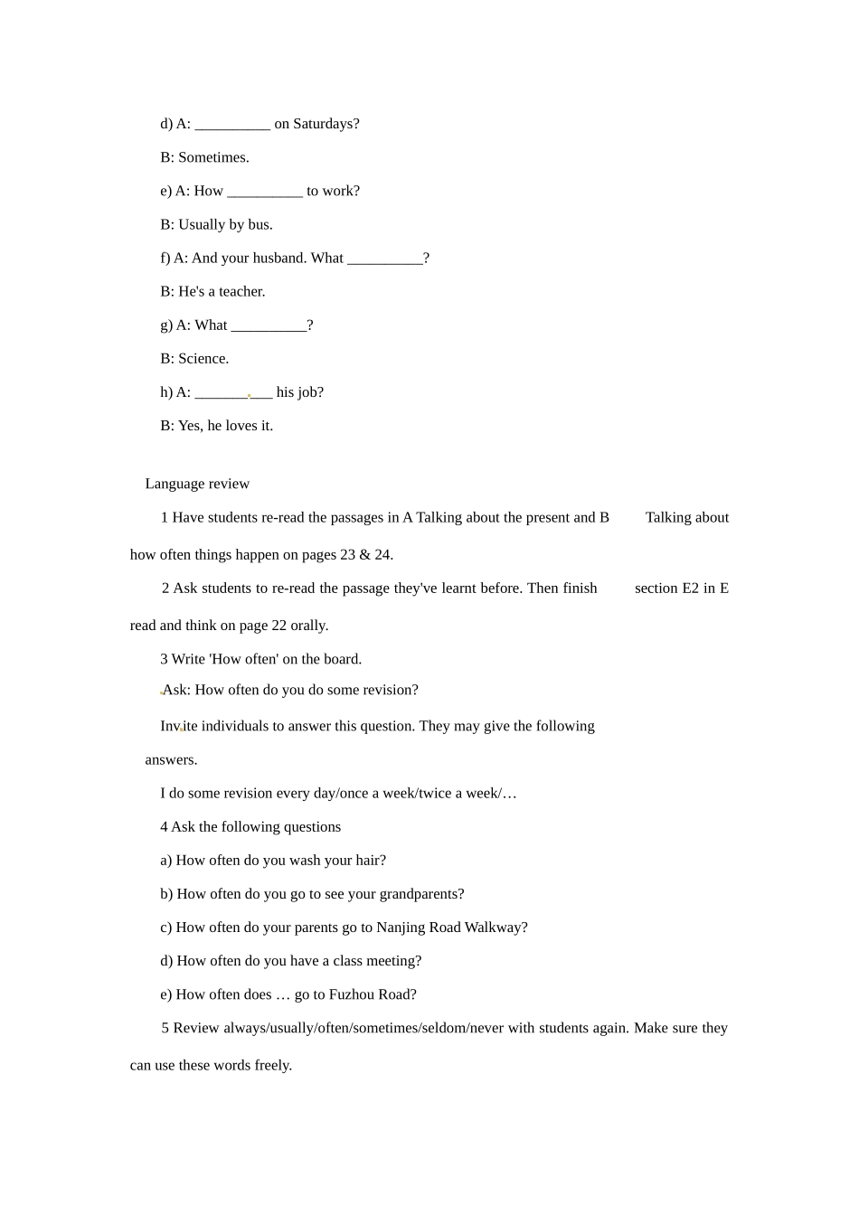 八年级英语：Chapter 2 A day in the life of…whiz-kid Wendy Period Five教案上海牛津版_第2页