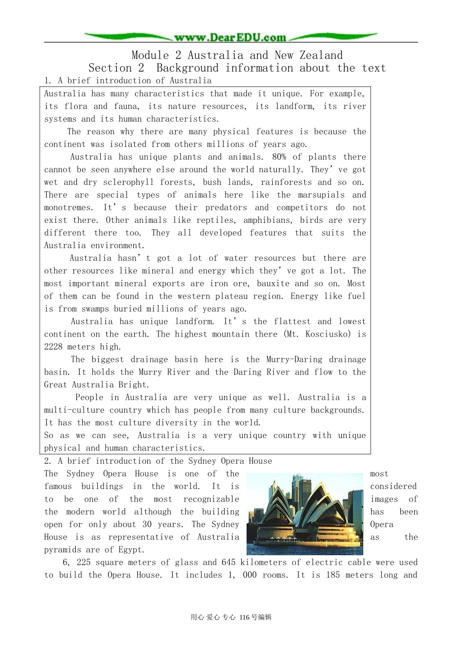高中英语必修10Module 2 Australia and New Zealand-Background information_第1页