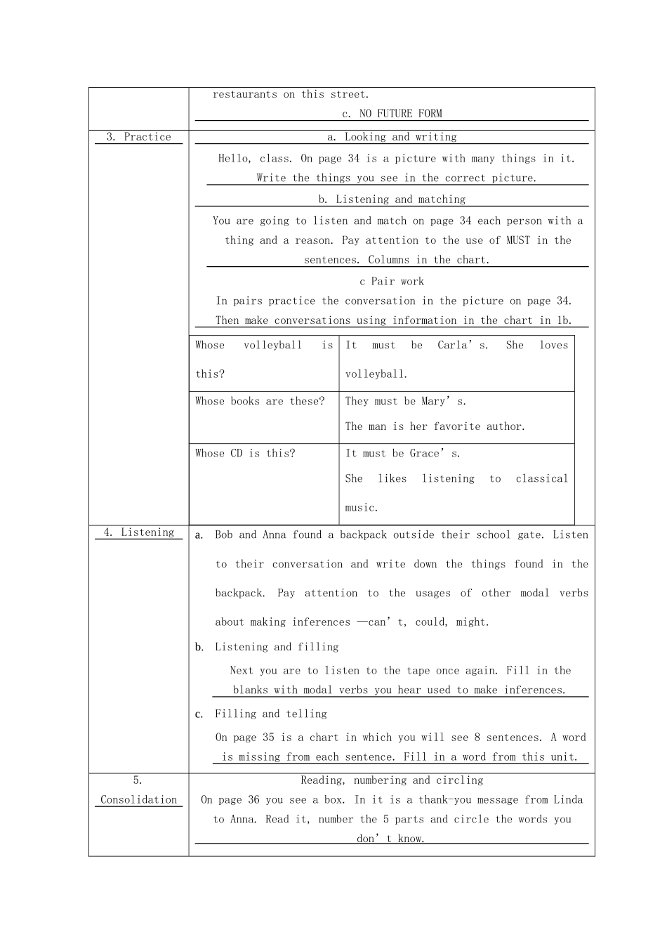 九年级英语上册 Unit 5《It must belong to Carla》教案 人教新目标版_第2页