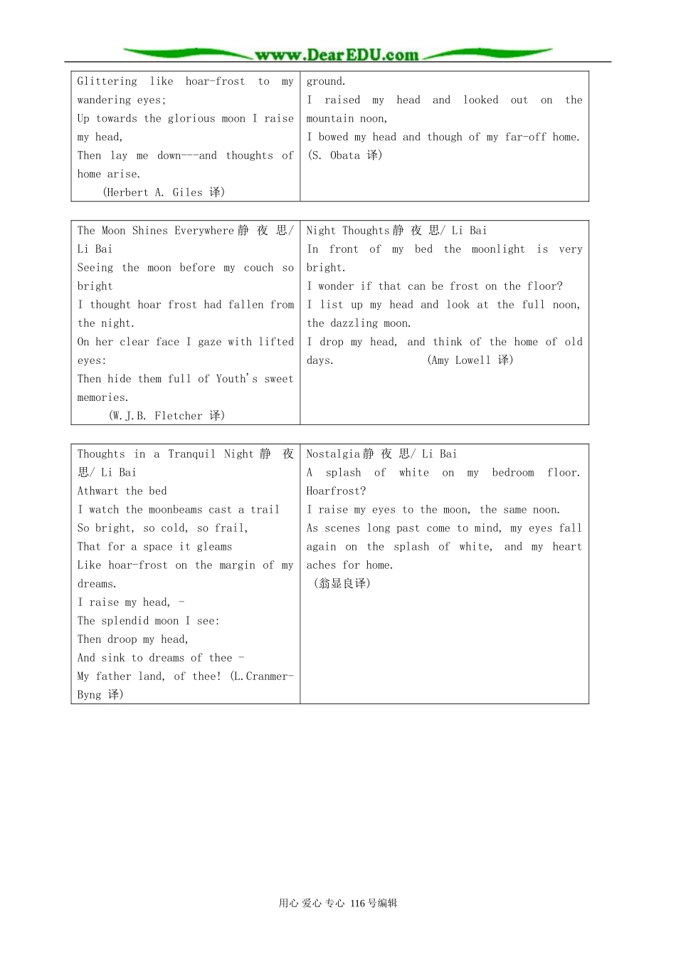 高中英语Unit 2 Poem-section 2_第2页