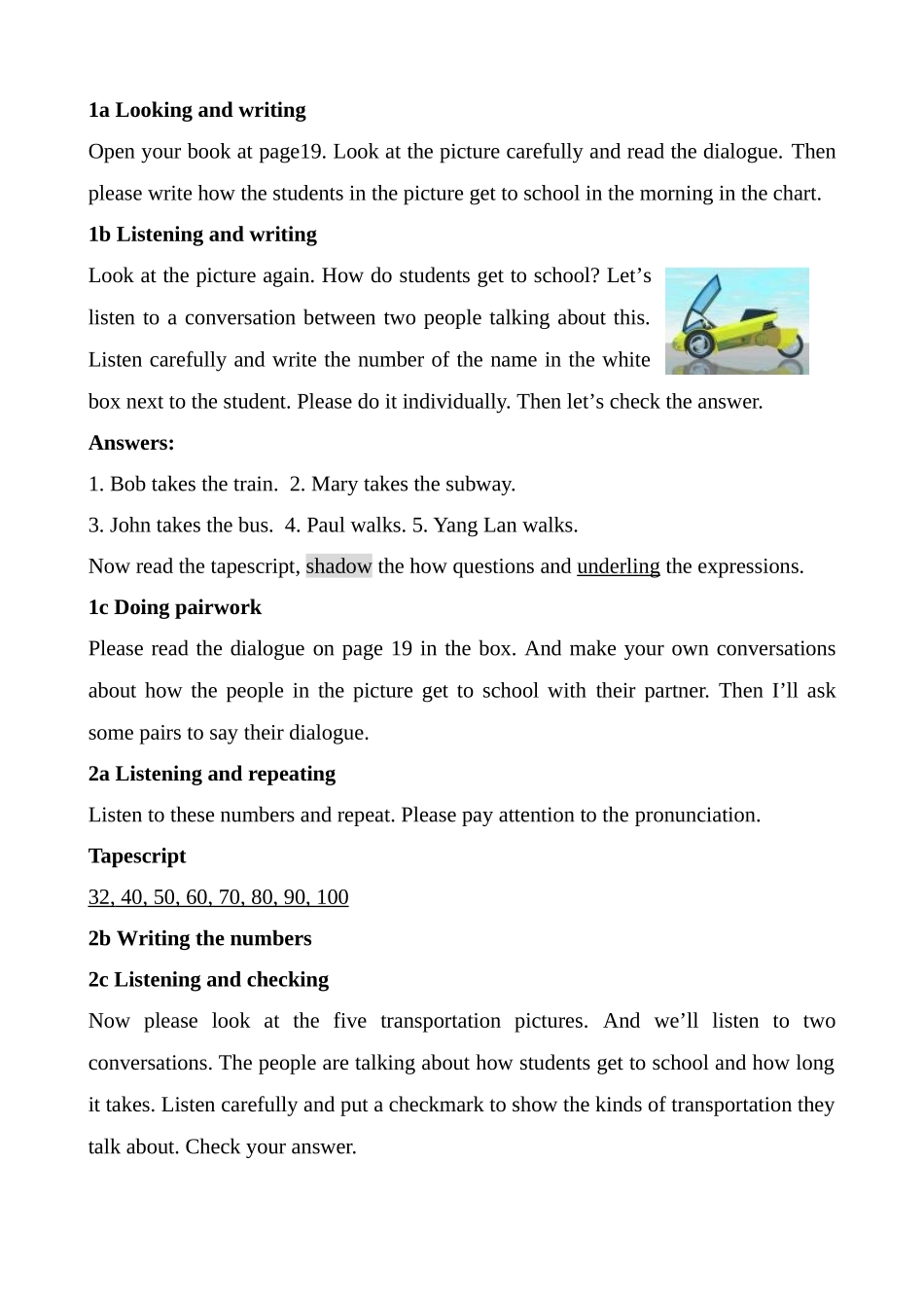 八年级英语Unit4 Section A新课标 人教版_第2页