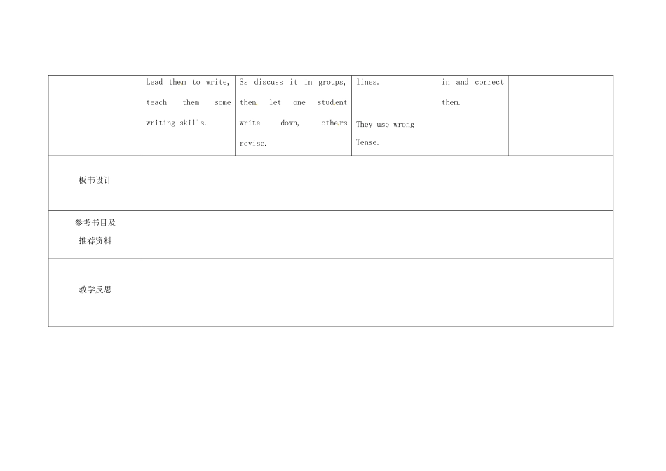 学年八年级英语上册 Module 7 A famous story Unit 3 Language in use教案 （新版）外研版-（新版）外研版初中八年级上册英语教案_第3页