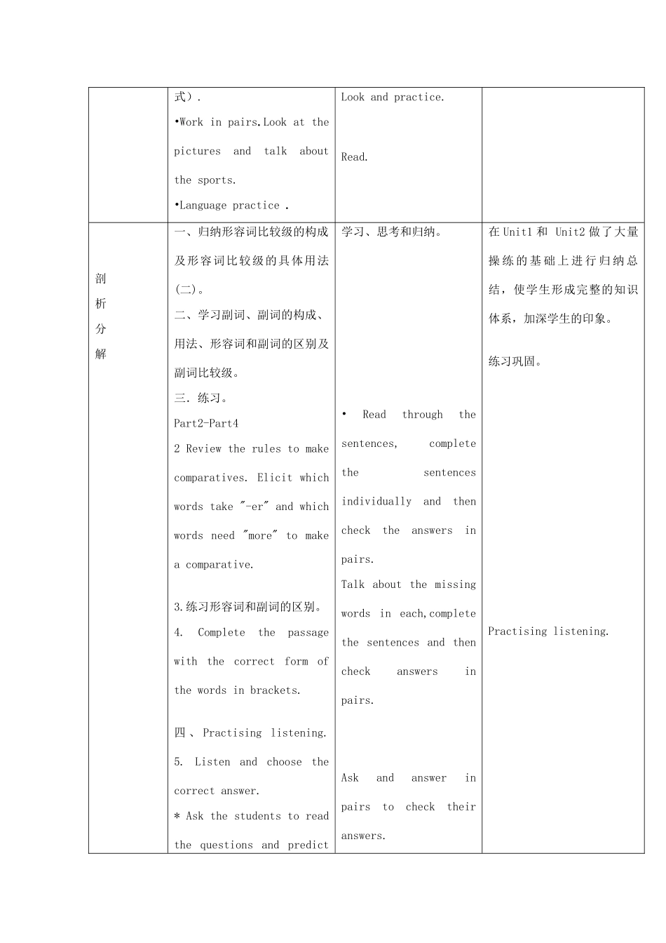 学年八年级英语上册 Module 3 Sports Unit 3 Language in use教案 （新版）外研版-（新版）外研版初中八年级上册英语教案_第2页