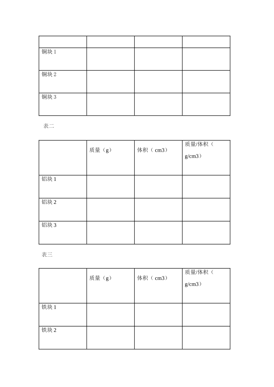八年级物理 发挥教师主导作用，体现学生自主能力 密度的教学设计 沪科版_第3页