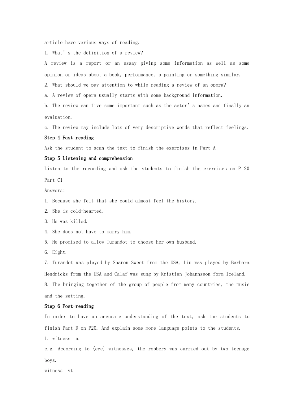 高二英语Module8 Unit2 The universal language教案 牛津版_第3页