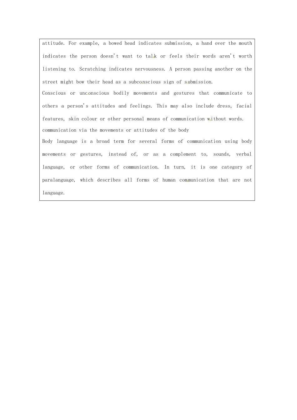 江西省南昌市湾里区第一中学高中英语 Unit 4 Body Language教案 新人教版必修4_第3页