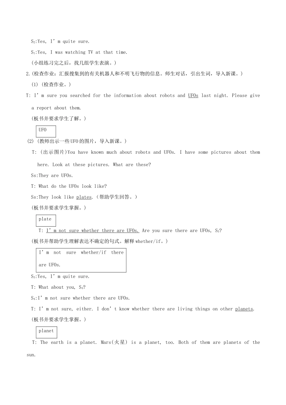 八年级英语上册 Unit 4《Our World》Topic 2 Section B 教案 仁爱版_第2页