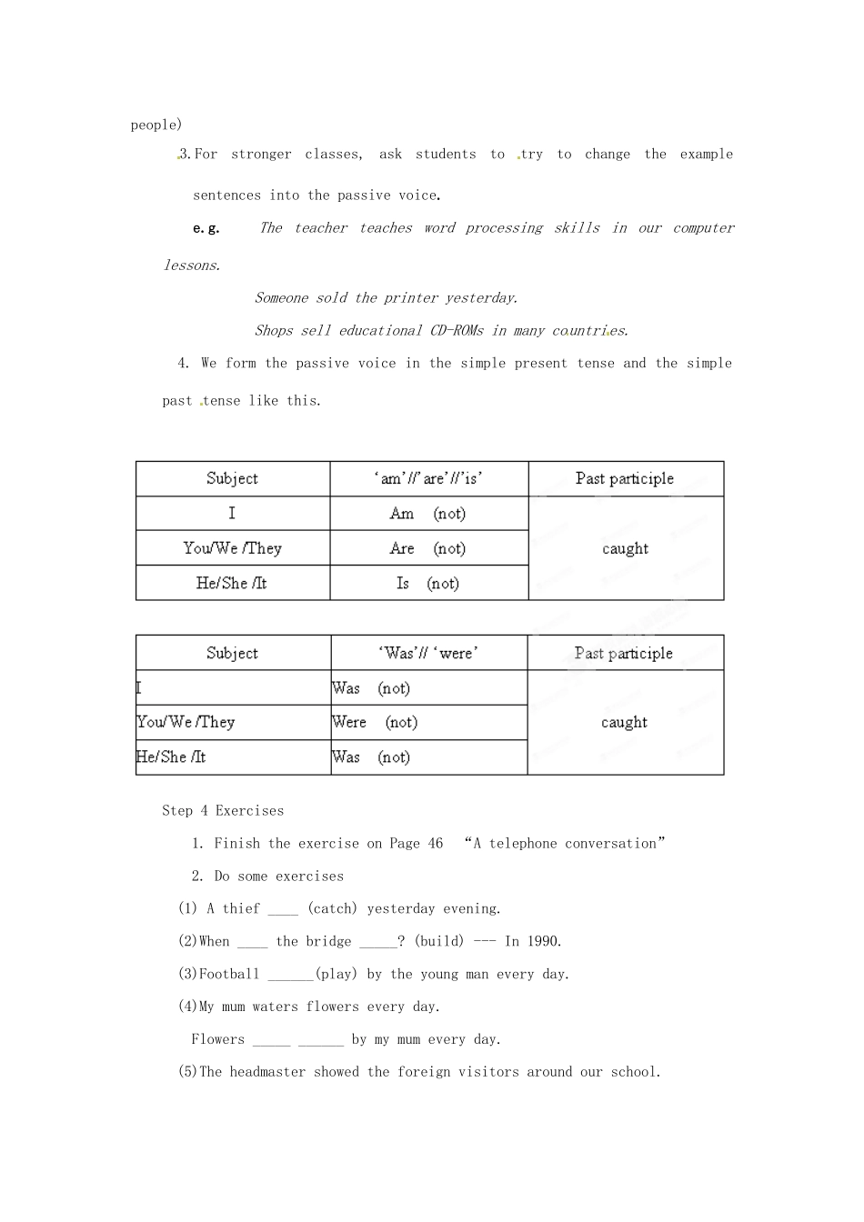 江苏省宜兴市屺亭中学八年级英语下册《Unit 3 Online travel》Period 5 Grammar（1）教案 牛津版_第2页
