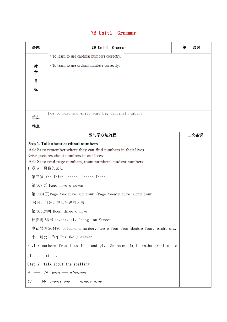 江苏省常州市潞城中学七年级英语下册 7B Unit 1 Dream homes教案 （新版）牛津版_第1页