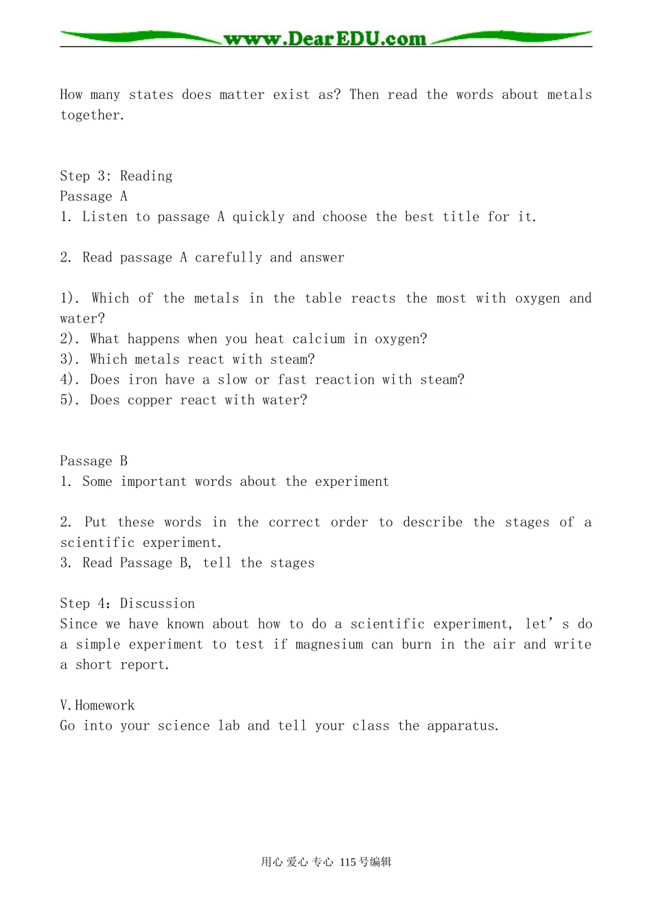 外研版高中英语必修1Module5 A Lesson in a Lab(1)_第2页