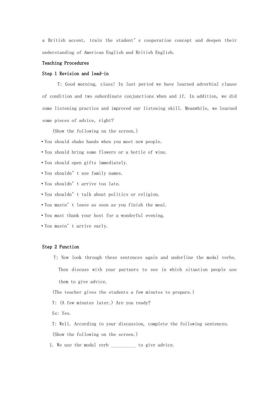 高中英语上学期第4周 Grammar教学设计-人教版高中全册英语教案_第3页