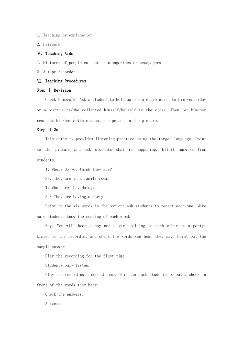 九年级英语全册 Unit 2 I used to be afraid of the dark The 2nd Period示范教案 人教新目标版_第2页