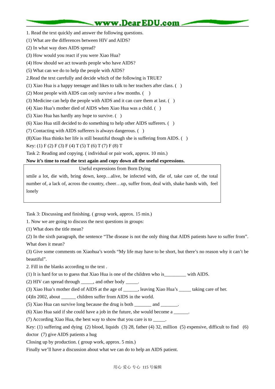 高中英语第二册上Unit 7 Living with disease--Period 2 Let is read_第3页