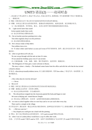 冀教版高中英语必修3Unit3 The Computer 语法