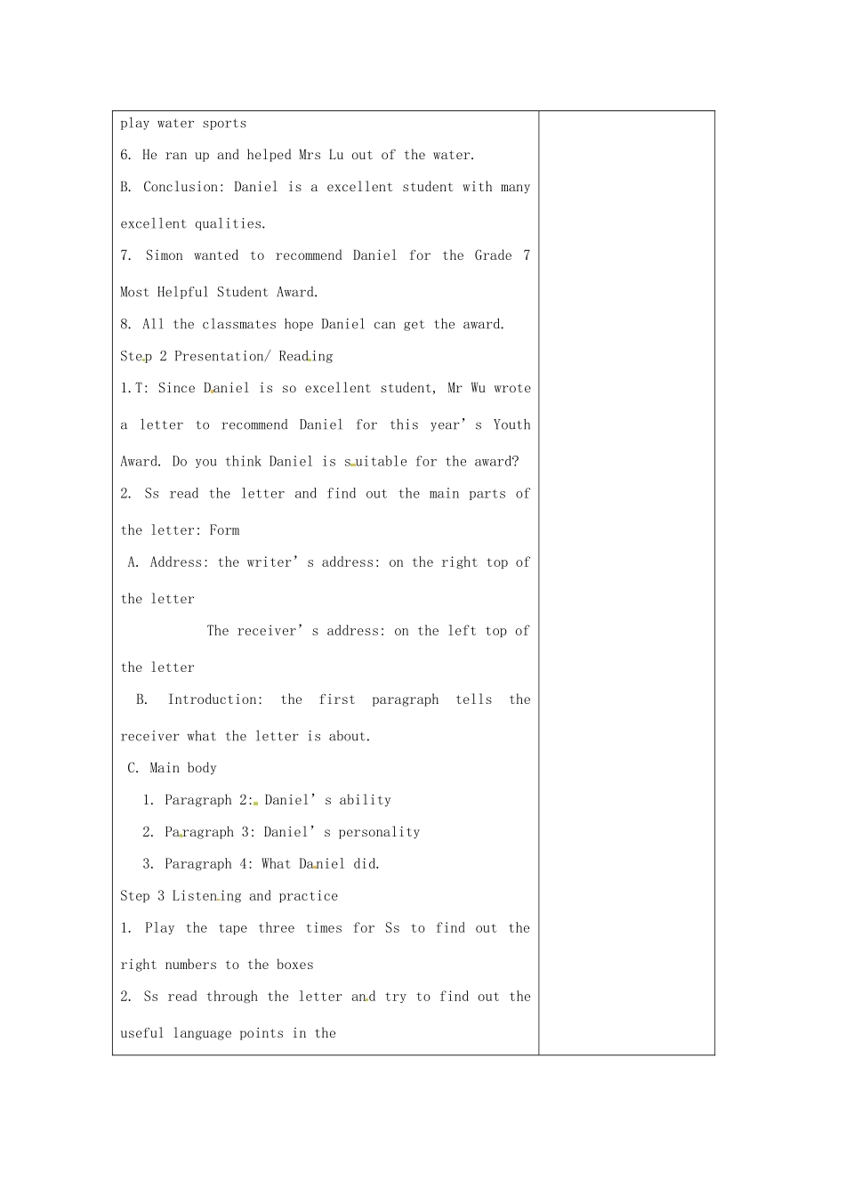 七年级英语下册 Unit 7 Abilities Task教案 （新版）牛津版-（新版）牛津版初中七年级下册英语教案_第2页