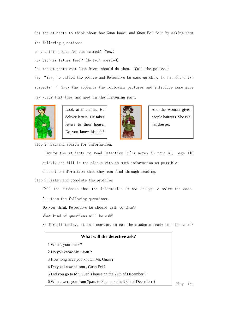 九年级英语上册 Unit 6 Integrated skills 特色教案 牛津版_第2页