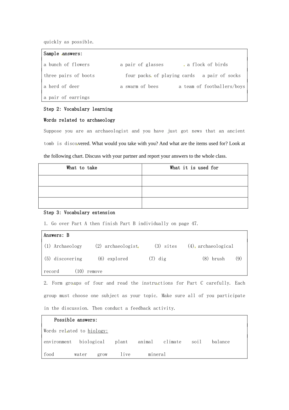 湖南省蓝山二中高中英语《unit3 Word power》教案 牛津版必修3_第2页