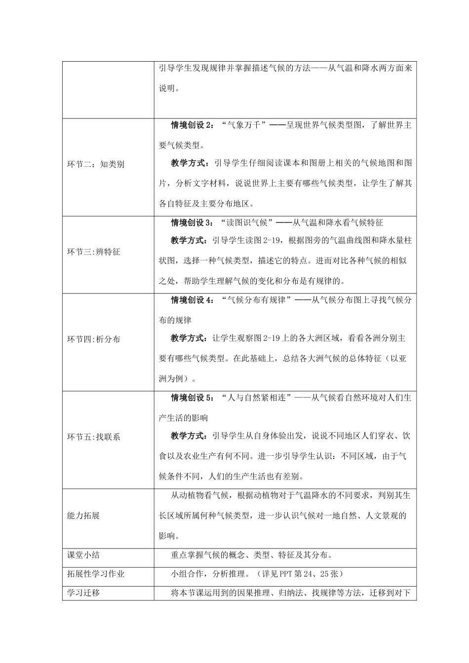 七年级历史与社会上册《气象万千》教学设计 人教版_第3页