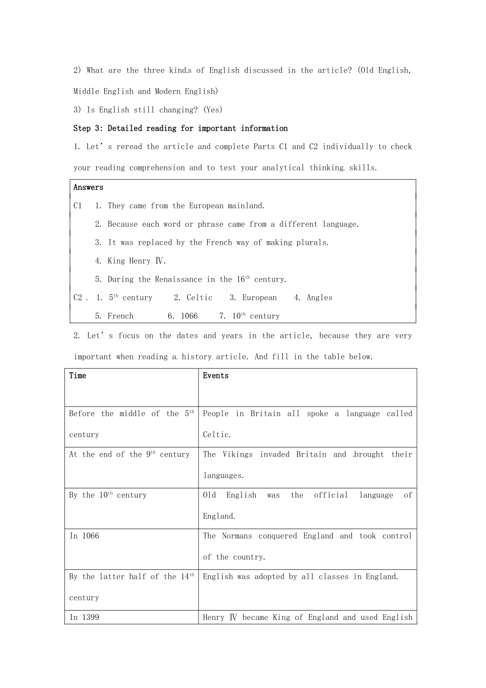 湖南省蓝山二中高中英语《unit2 Reading》教案 牛津版必修3_第3页