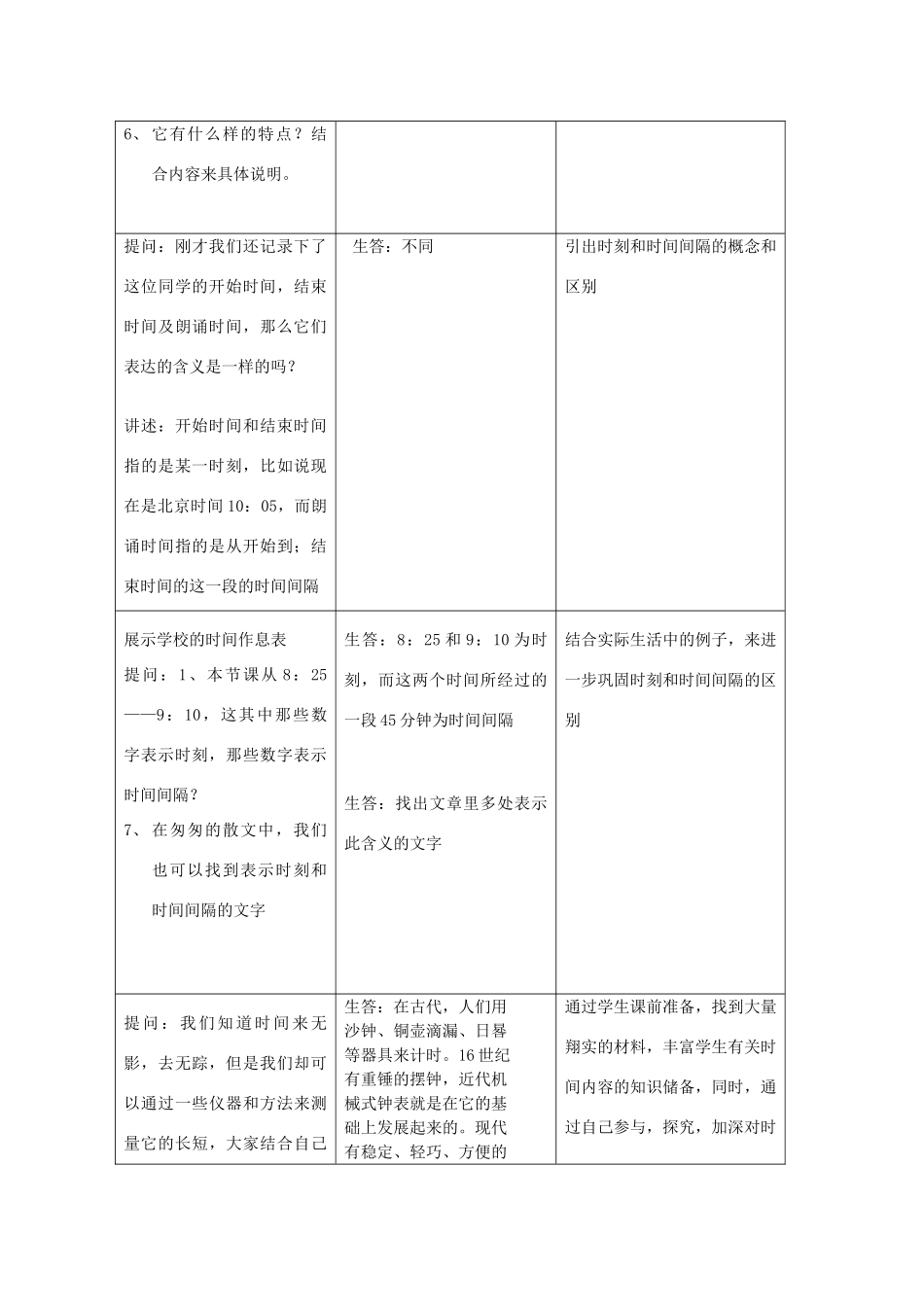 七年级科学上册《时间的测量》教案6 浙教版_第2页
