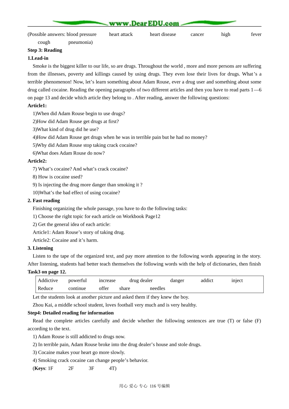 高中英语Module 2 eriod 1 Introduction and Reading_第3页