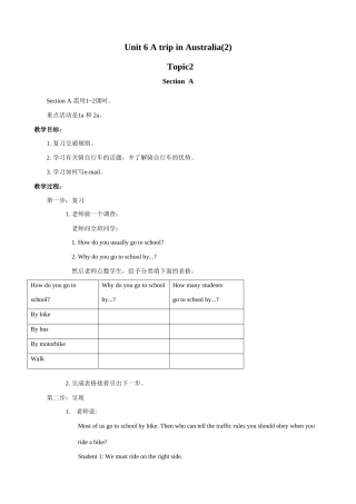 仁爱版八年级英语Unit 6 A trip in Australia(2)