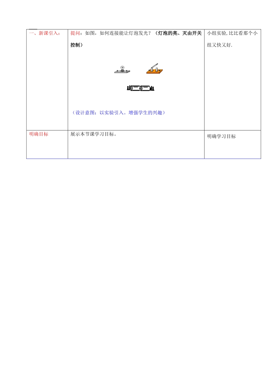 山东省滕州市洪绪中学九年级物理全册《15.2 电流和电路》教案 新人教版_第2页