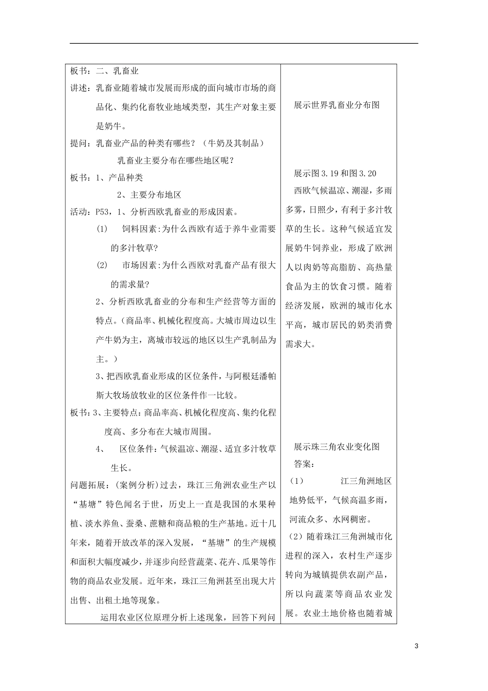 内蒙古赤峰二中高中地理 第三章第三节以畜牧业为主的农业地域类型教案2 新人教版必修2_第3页