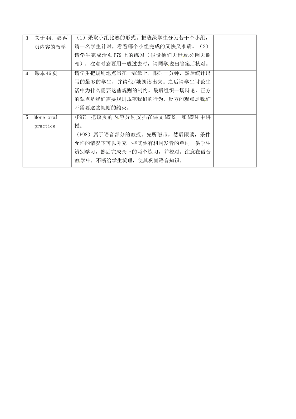 七年级英语下册 Module 2 Unit 4 Signs and rules教案3 牛津沈阳版-牛津沈阳版初中七年级下册英语教案_第2页