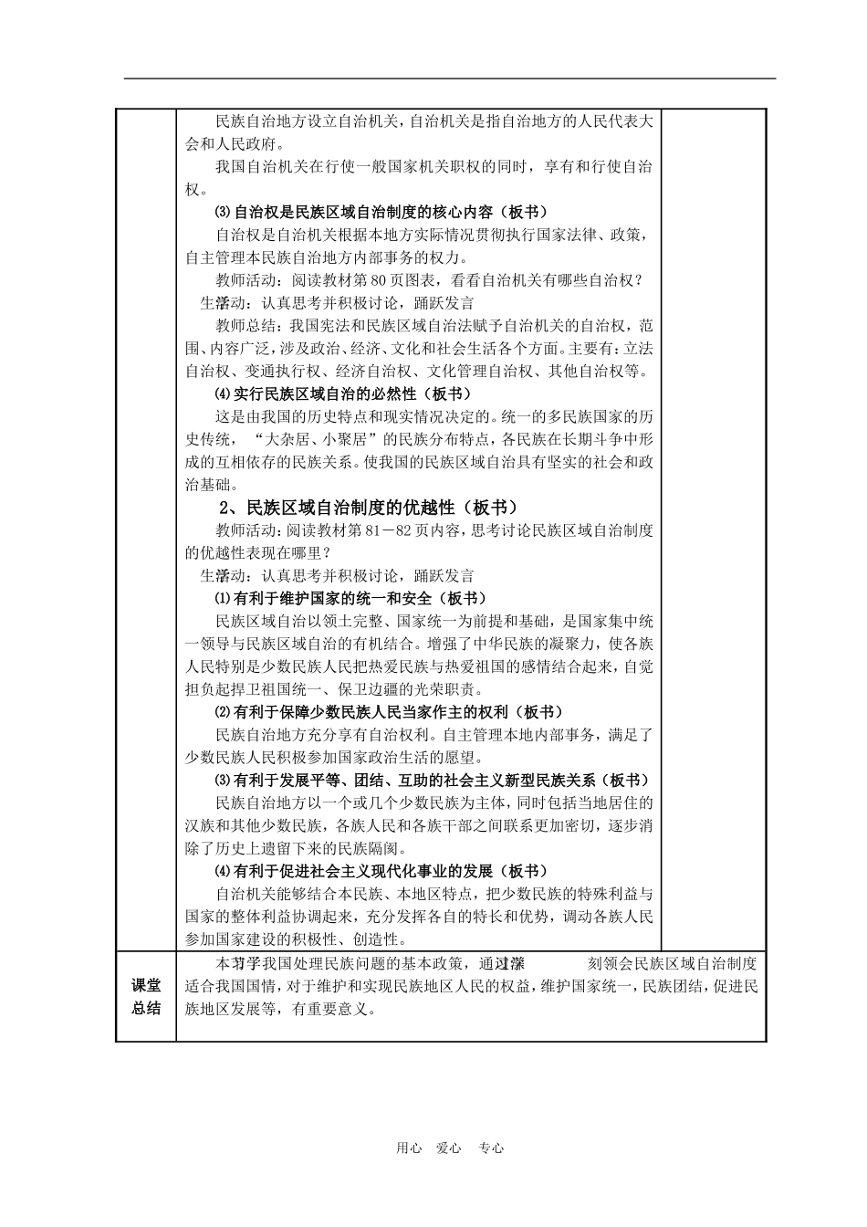 高中政治 7.2　适合国情的基本政治制度　教案1 人教版必修2_第2页