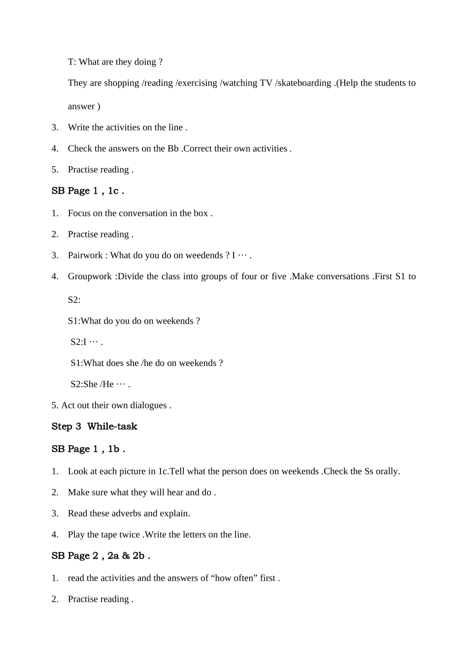 八年级英语上册教案人教新目标版_第2页