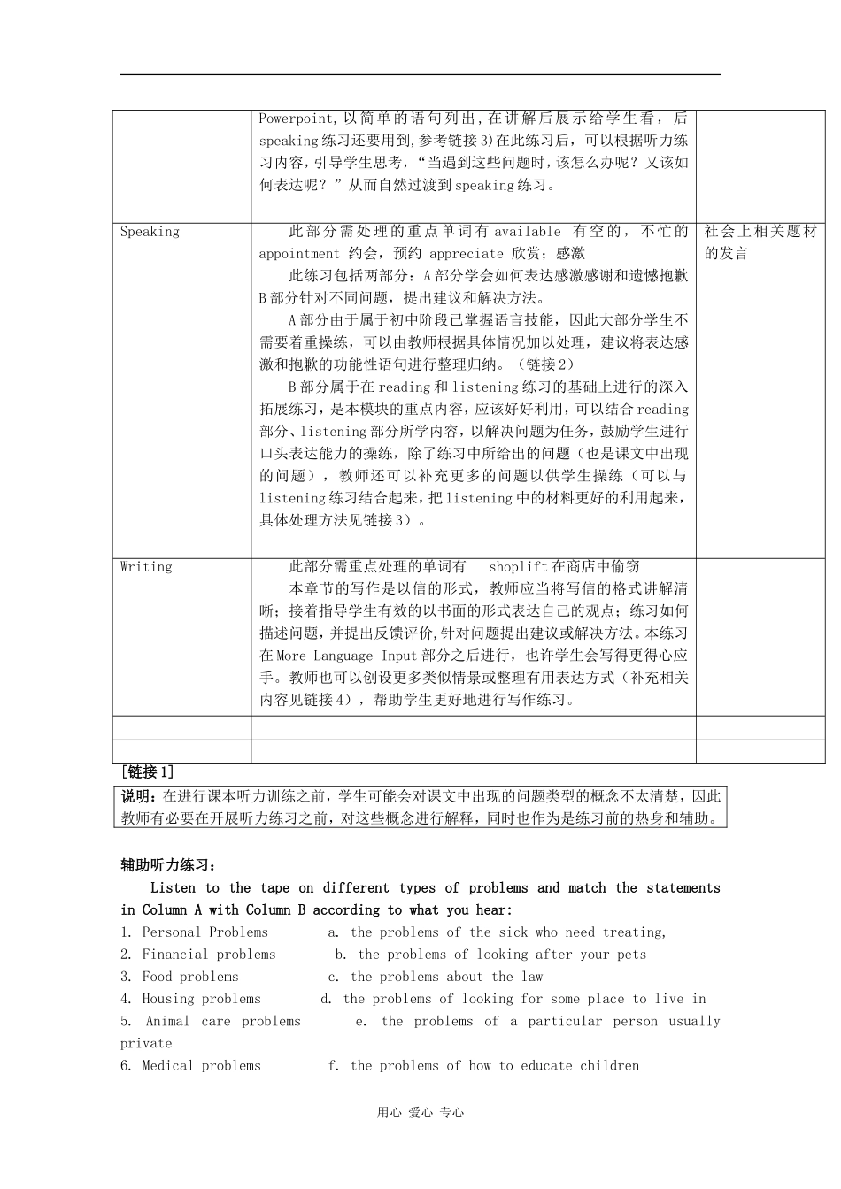 高中英语：Unit4 What should I do？-listening，speaking&writing教案牛津上海版_第3页