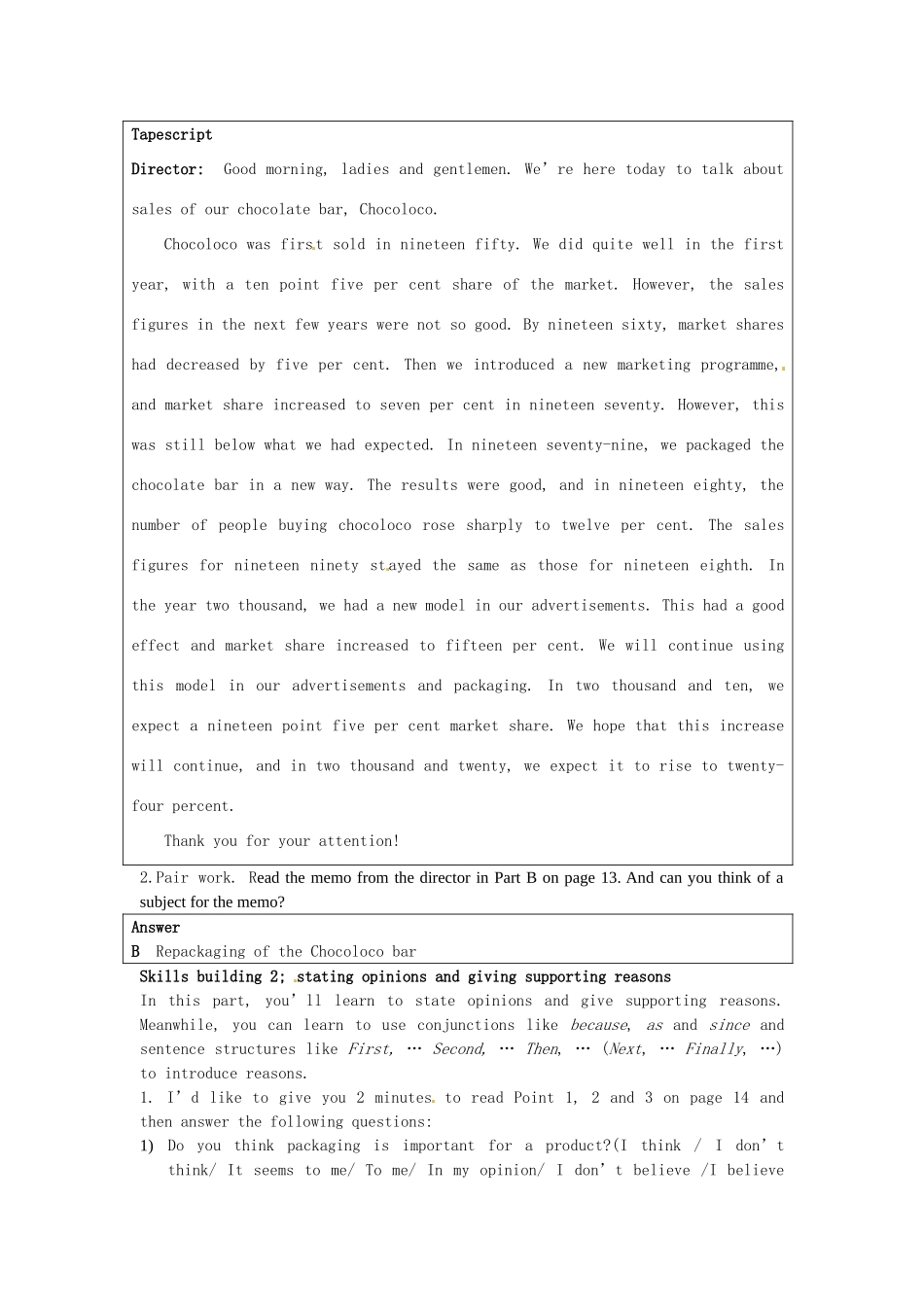 湖南省蓝山二中高中英语《unit1 Task》教案 牛津版必修4_第3页