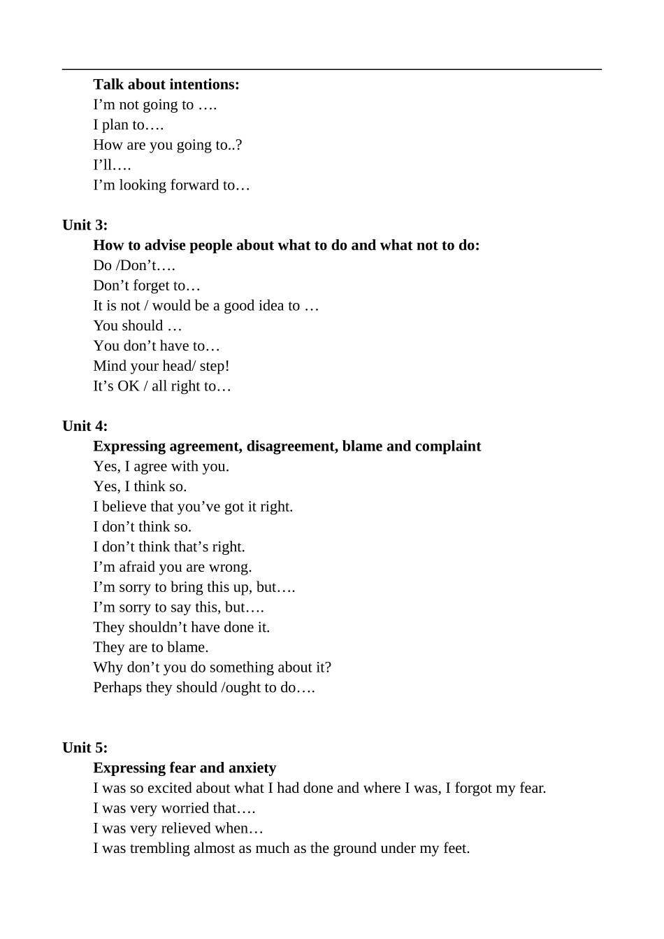 高中英语Revision （unit 1—5 of Book 6）人教版第六册_第3页