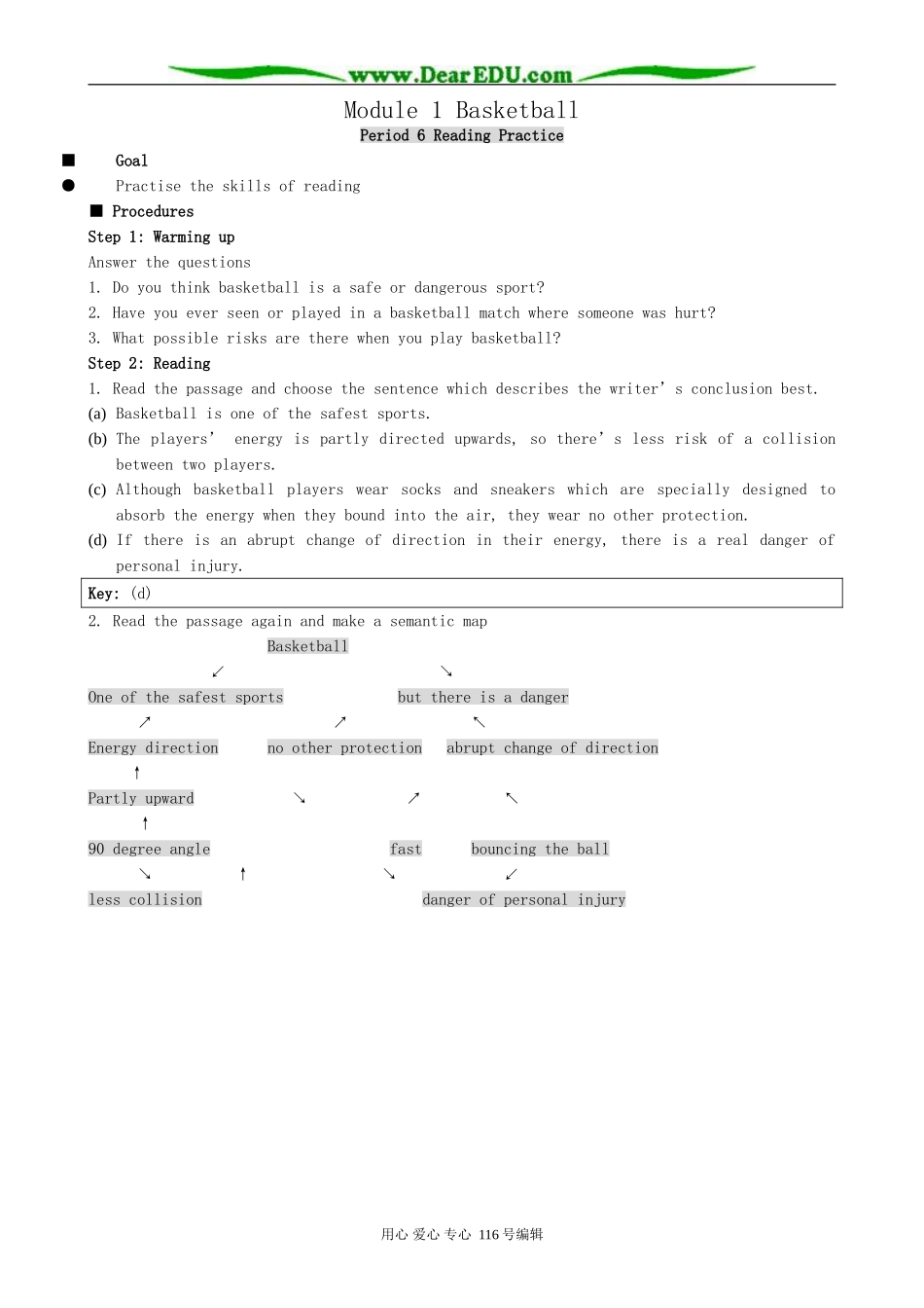 高中英语必修7Module 1 Basketball-Period 6_第1页
