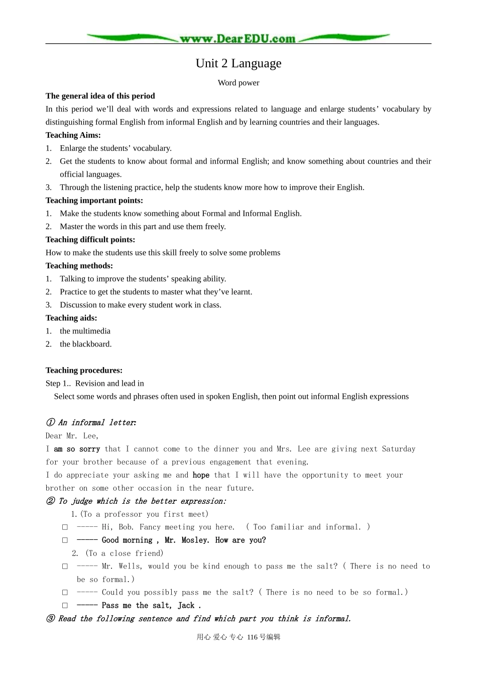 高中英语Unit 2 Language--Word power1_第1页