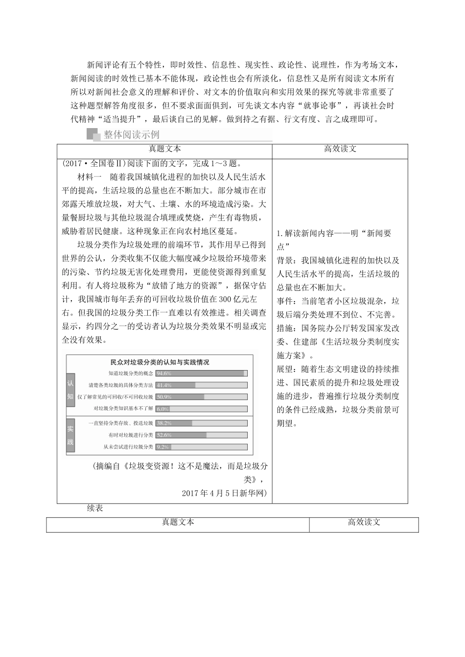 高考语文一轮复习 专题四 实用类文本阅读（新闻）讲义-人教版高三全册语文教案_第3页